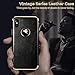 LOHASIC for iPhone Xs Max Case, Thin Slim Luxury PU Leather Soft Flexible TPU Bumper Non-Slip Grip Anti-Scratch Shockproof Full Body Phone Protective Cover Cases for iPhone Xs Max 6.5 inch - Black