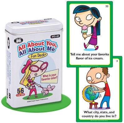 Super Duper Publications All About You, All About Me Social Skills Fun Deck Flash Cards Educational Learning Resource for Children