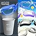 COOLOO Swim Goggles Men, 2 Pack Swimming Goggles for Women Kids Adult Anti-Fog, Dark Black & Blue