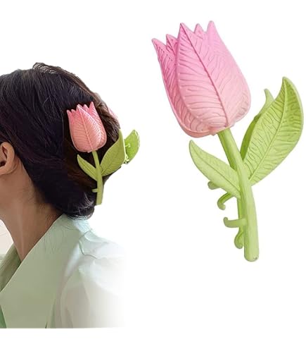 Amazon.com : Magik 1~2 Pack Tulip Floral Enamel Large Metal  display picture 1