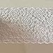 Feelmate 7in10Yard Soft Lace Roll Runner for Wedding Clothes or DIY Craft Decoration (White, 7inch)