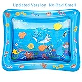 Niyattn Tummy Time Mat, Water Play Mat for Baby Infants, Stimulation Toy for 3 4 6 9 to 12 Months Old Boy or Girl Gift, 26