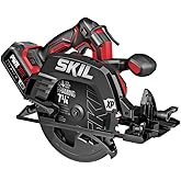 SKIL PWR CORE 20 Brushless 20V 7-1/4" 5300 RPM, Circular Saw Kit Including 4.0Ah Lithium Battery and Quick Charger-CR5440B-10