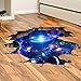 Rumas 3D Bridge Floor/Wall Sticker Removable Mural Decals Vinyl Art Living Room Decors (D)