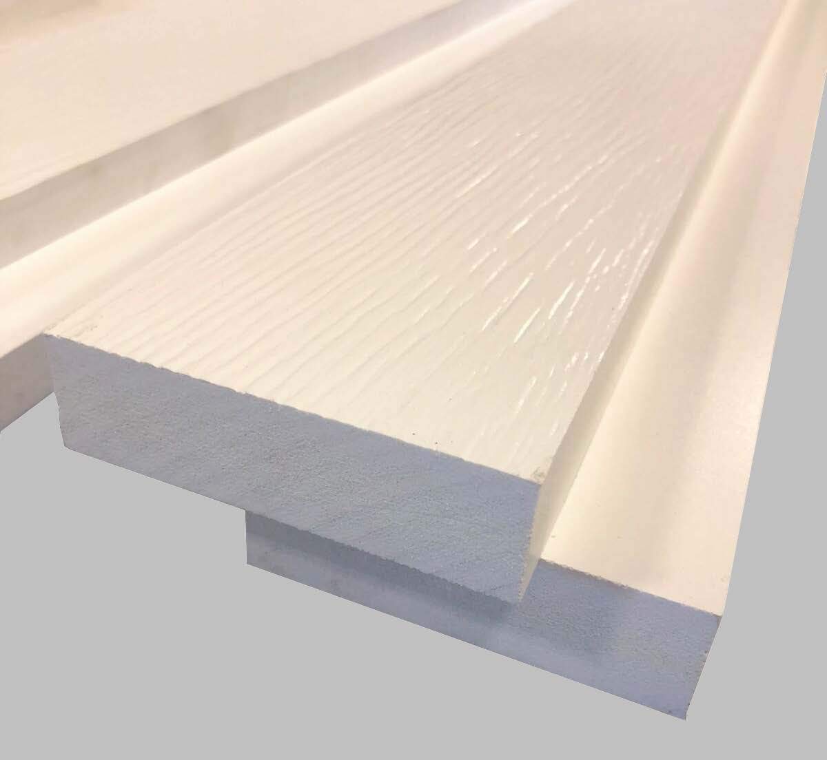 Woodgrain/Smooth White PVC Trim x 51/2 in 3/4 in 6Pack x 8 ft Building Materials Millwork