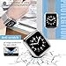 top4cus 38mm Cover Environmental Soft Flexible TPU Anti-Scratch Lightweight Protective Case Compatible with Apple Watch Series 8/7/6/SE/5/4/3/2/1 - Silver