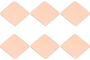 PATIKIL Copper Heatsink Pad Shims, 6 Pcs 15x15x0.4mm Copper Pad Shim IC Chipset GPU CPU Thermal Heatsink for Cooling Laptop D