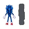 Sonic The Hedgehog 4 Inch Modern Metal Sonic Action Figure with Fall Spring Accessory