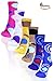 Basico -Valentine's Day Gift - Soft Warm Microfiber Fuzzy Winter Socks Crew 6 Pairs (Dots & Swirl C)