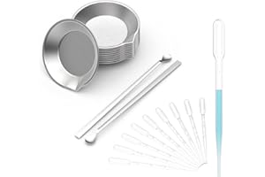 DIYESMART 12pcs Paint Tray, 2pcs Paint Stirrer and 10pcs 3ml Pipette Eyedroppers Suit for Airbrush Painting, DIY Art Craft Painting, Model Painting, Hobby Paint Building Tools, Lightweight…