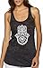 Yoga Tank Top - Burnout Racerback - Hamsa Design