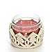 Hosley White Resin Pillar Candle Holder is 5.11 Inch Diameter Ideal Gift for Wedding Party Special Occasion or as a Home Decor W1