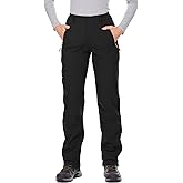 Jessie Kidden Women's Waterproof Pants Hiking Ski Snow Fish Fleece Lined Insulated Outdoor Golf Travel Pant