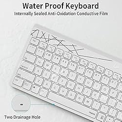 Rapoo 2.4G Small Wireless Keyboard Ergonomic