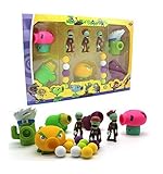 Plants vs Zombies Package Set: 5 Plants 3 Zombies 10 foam balls (Style 2)