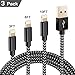 MRNKI A-21207 iPhone Charger, 3Pack 3FT 6FT 10FT USB to Lightning Cable for iPhone, iPad, iPod Series - Graphite