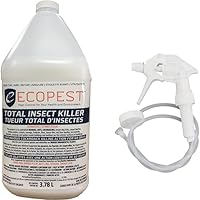 ECOPEST - Total Insect Killer with Spray | Bed Bug Spray | Fast Action, Residual (24/7), Non-Flammable, Water-Based Solution 