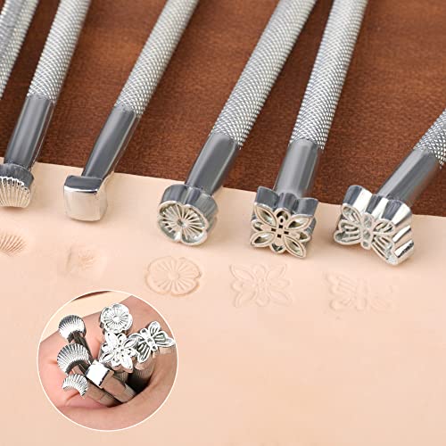 Leather Carving Set Leather Working Kit, Leather Stamp Tools, Leather