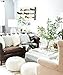 moroccan poufs Genuine Leather Pouf Ottoman Cover, footrest - Hassock Footstool with Storage for Living Room, Round pouffe poufs Poof, Poofy Ottoman - Bohemian Moroccan Decor - Unstuffed (White)
