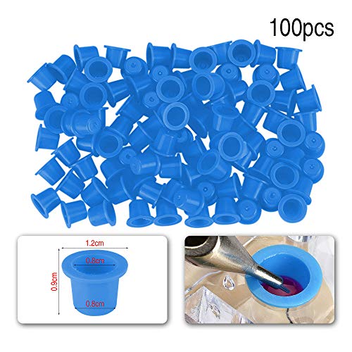 100/500/1000pcs Small Tattoo Ink Cups Disposable Tattoo Pigment Ink Caps for Tattooing Mixed Tattoo Ink