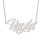 BYBWBL Kayla Name Pendant Necklace Silver Color