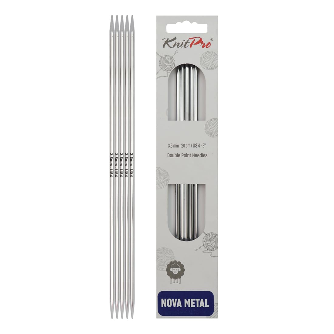 KnitPro Nova Double Pointed Needles 8" (20cm) | 3.50mm — image 1