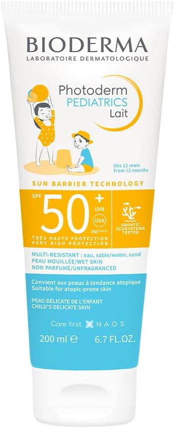 BIODERMA Photoderm Pediatrics Lait SPF50+ 200ml Baby Sensitive Sunscreen