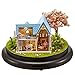 Cuteroom Mini Glassball Dollhouse Miniature DIY Kit Handmade Xmas/Birthday Idea gift Sakura Love