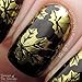 Born Pretty 2 Box Mirror Powder Gold Silver Pigment Nail Glitter Nail Art Chrome Powder with Matching Brushes Silver and Gold