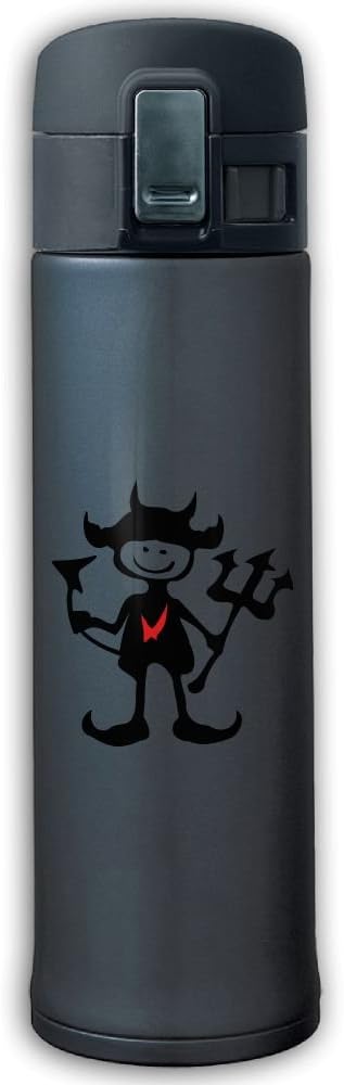 Cupcari Stainless Steel Mug Devil's Trident Designed Vacuum Cup, 16-Ounce, Navy