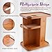 Refine 360 Bamboo Makeup and Cosmetic Organizer, Storage Carousel for vanity, bathroom, closet, kitchen, tabletop,countertop, desk