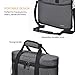 Tirrinia 3 Bottle Wine Gift Tote Bag -Insulated Wine Cooler Carrier and Shoulder Strap for Travel Picnic Beach，Gifts for Wine Lovers, Gray