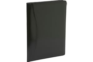 Royce Leather Portfolio Padfolio, with Inserted Note Pad and Folder