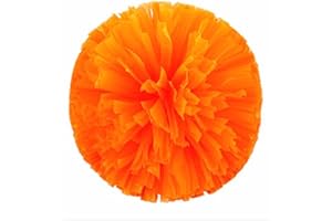 PUZINE 2pack/4pack 13" Cheerleading Metallic Foil & Plastic Ring Pom Poms Cheerleading Poms 100g
