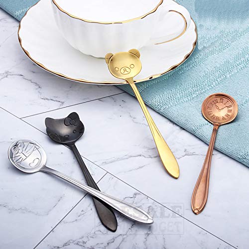 お気にいる Shoppystar かわいいドラえもん ハローキティ デザートティー コーヒースプーン ステンレススチール スプーン ホーム キッチン バー コーヒーショップ アクセサリー ブラックドラえもん B07k6h51gj 人気絶頂 Henrylipatov Com