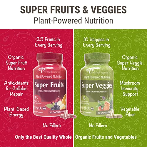 Organic Super Fruits and Veggies Supplement by Terra Kai Organics