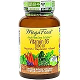 MegaFood - Vitamin D-3 2000 IU, Promotes Healthy Immune Function & Overall Well-being, 30 Tablets (Premium Packaging)