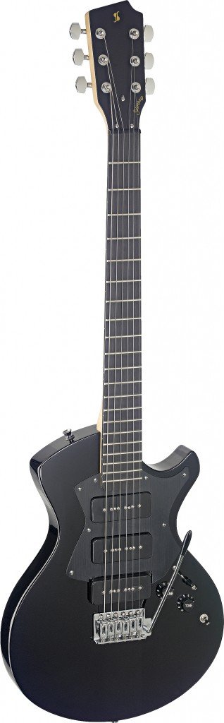 Stagg Electric Guitar-Silveray Series - Nash Model with Solid Alder Body, Black