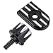 Amazicha Stainless Steel Black Seat Bolt Screw Cover Mount Tab Knob Kit Compatible for Harley Davidson 1996-2020