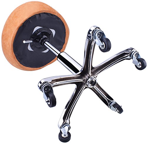 Rolling Stool Saddle Chair Beauty Salon Stool Leather Seat With Wheels Adjustable Height For Studio Medical Office Salon Spa Yellow