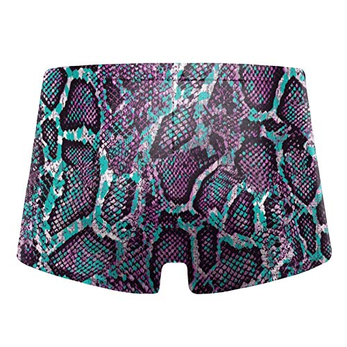 51Ozft4h3uL Traje de baño para hombre con estampado de serpiente azul y morado Traje de baño para hombre con estampado de serpiente azul y morado - Imagen 3