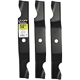 Maxpower 561546B 3 Heavy-Duty Blades for Many 50 in. Cut MTD, Cub Cadet, Troy-Bilt Mowers Replaces OEM #'s, 21.5 x 2.75 x 0.1