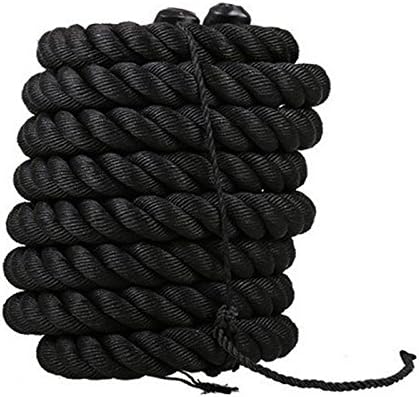 JEOBEST 38mm/1.5inch Pro Battle Ropes, Heavy Heavy Polyester Full Body Exercise Fitness Rope for Strength Training, Cardio Workout, Crossfit Training
