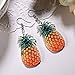 Fashion Drop Dangle Earrings Sets,Trendy Statement Creative Funny Cute Acrylic Fruit Earrings Sets For Women Girls