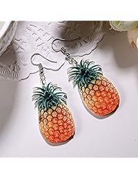 Juego de pendientes colgantes con forma de gota de acrílico para mujeres y niñas, 9 unidades, aleación, B07D344J1K_US