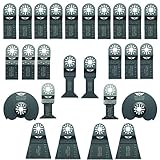 26 x TopsTools UNKA26A OMT Mix Blades for Bosch Fein MultiMaster Makita Milwaukee Genesis Chicago Craftsmen Nextec Rockwell Ryobi Hitachi Multi Tool Accessories