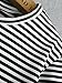 PERSUN Women's Stripes Short Sleeve Cotton Cropped T-shirt