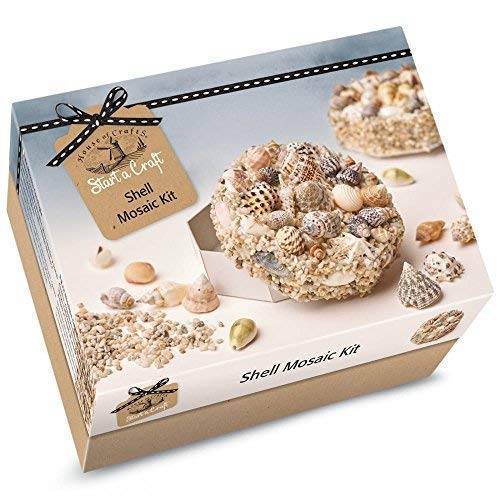 House Of Crafts Shell Mosaic Starter Craft Kit Makes 2 Keepsake Boxes
