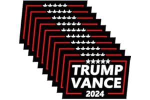 LIMECUTE 10 Pack Trump Vance 2024 Stickers Laptop Bumper Decal Window Waterproof Car Stickers