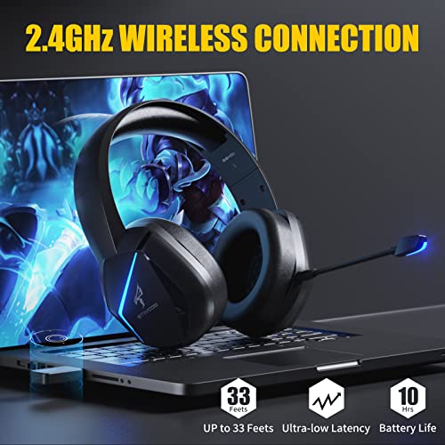 SOMIC 2.4G Wireless Gaming Headset with 
